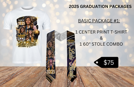 Basic Package #1- Shirt and stole combo