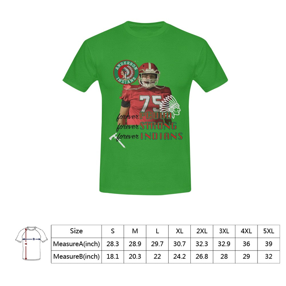 Custom Men's T-Shirt (Front Printing Only) -Anderson Example