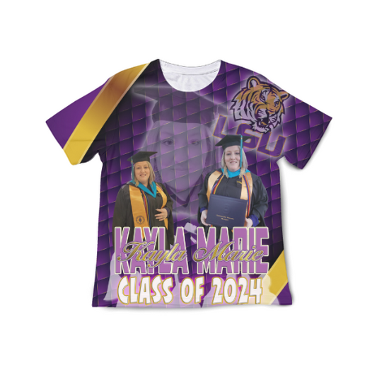 Kids Custom 3D All Over Print Graduation Shirts