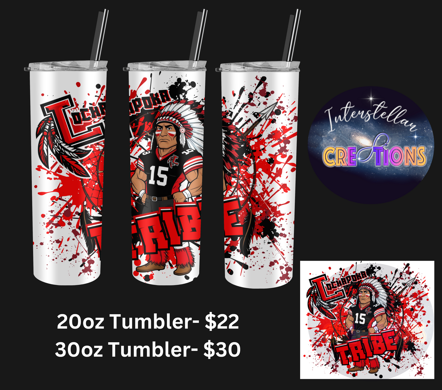 Loachapoka Indians TRIBE Tumbler