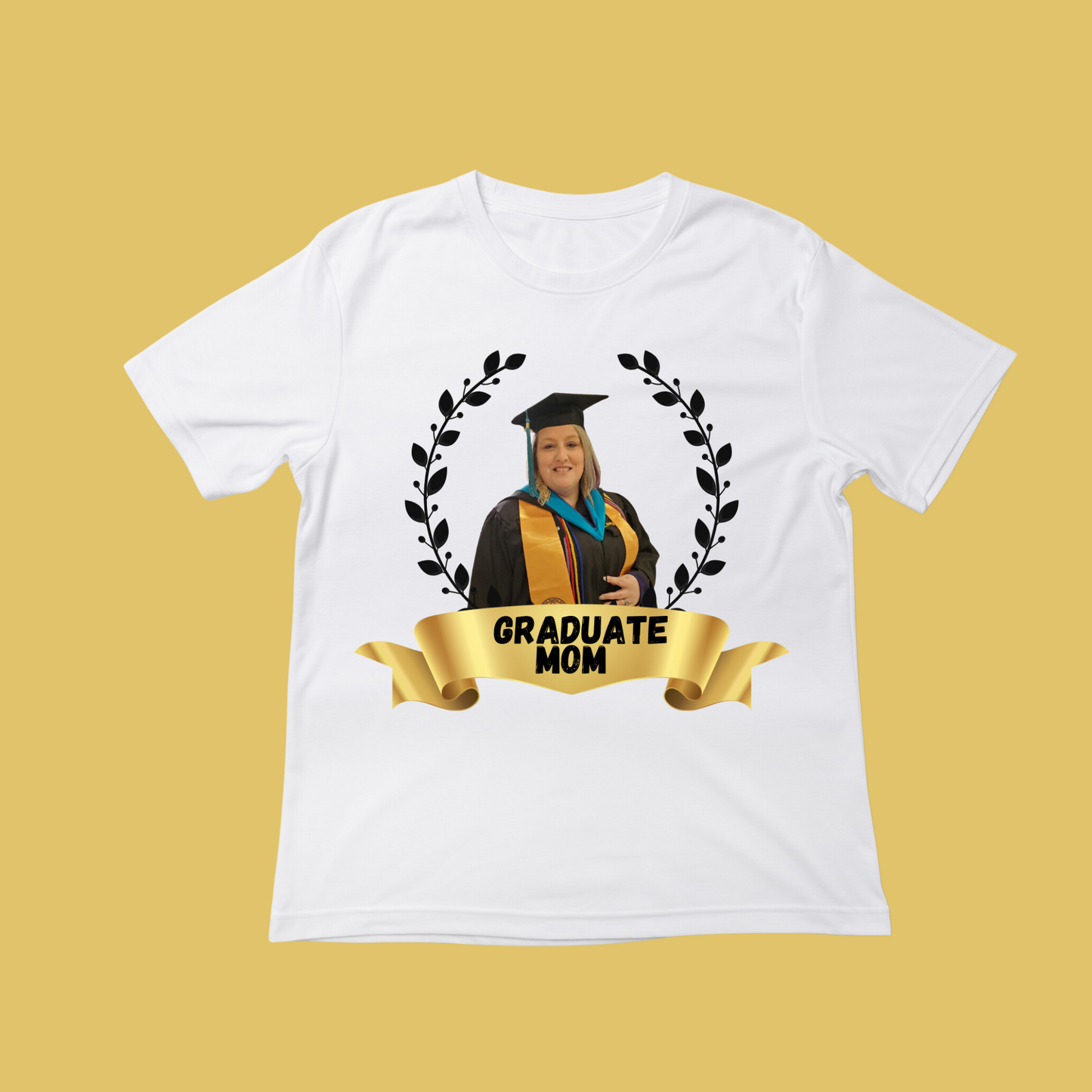 Kids Custom Graduation Center Print Shirt