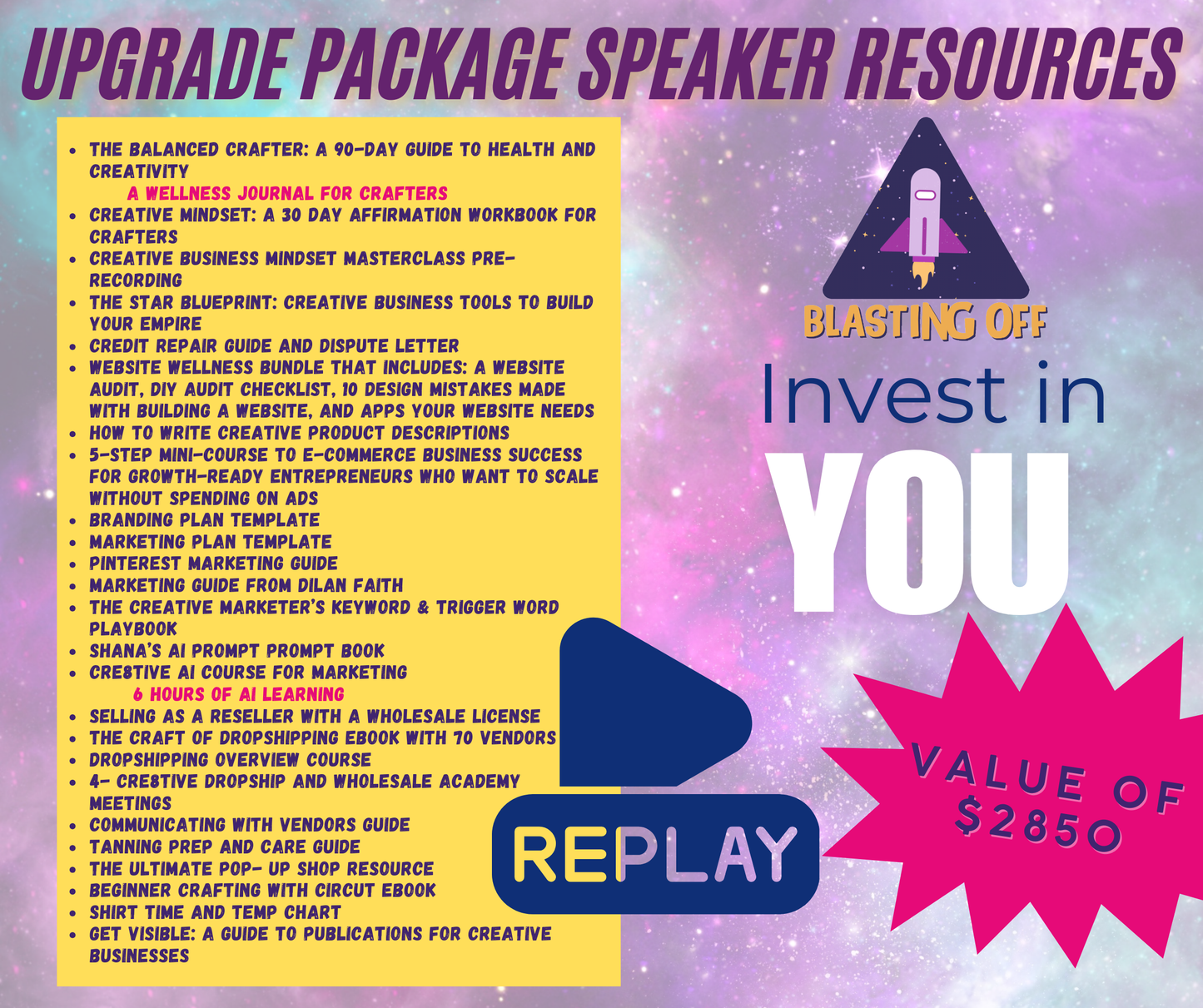 Interstellar Resolutions Creative Business Summit- Star Upgrade