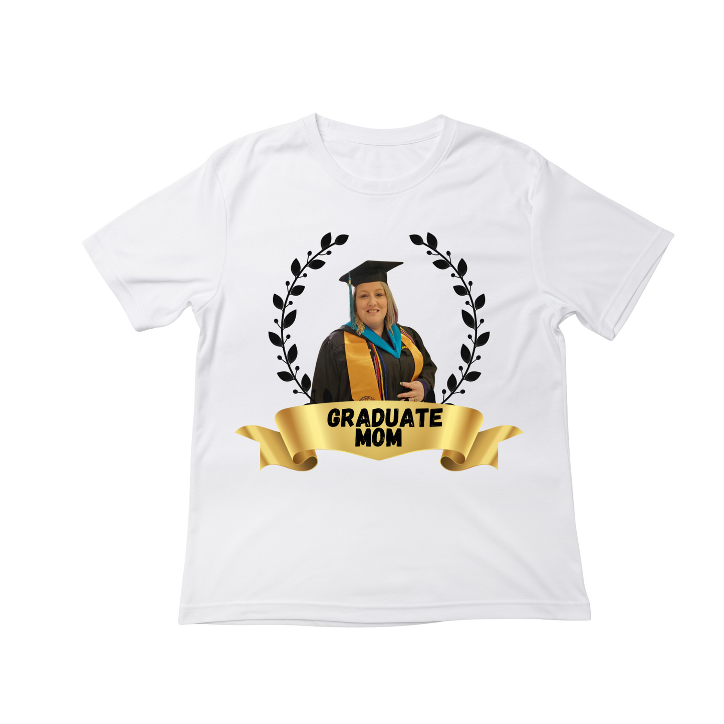 Kids Custom Graduation Center Print Shirt