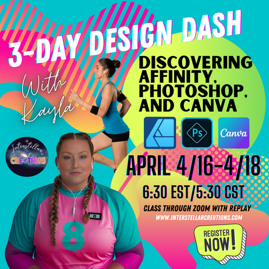 3 Day Design Dash: Discovering Affinity Designer, Photoshop, and Canva