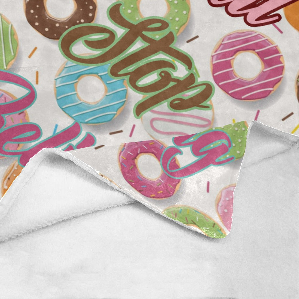 Donut Stop Beliving Donut Lover's Ultra-Soft Micro Fleece Blanket 30''x40''