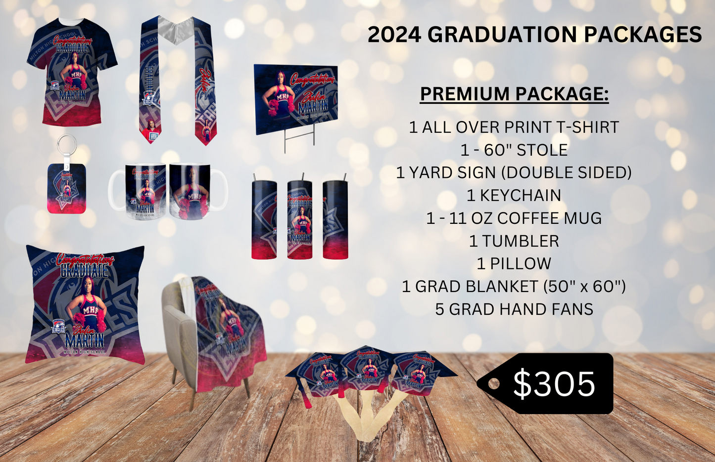 Premium Custom Graduation Package