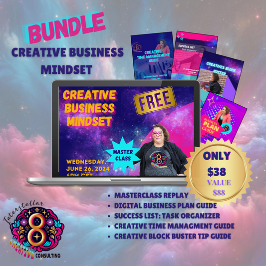 Creative Business Mindset Masterclass Replay and Resource Bundle