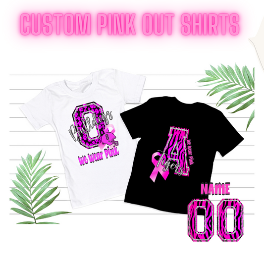 Custom Team Pink-Out Shirts