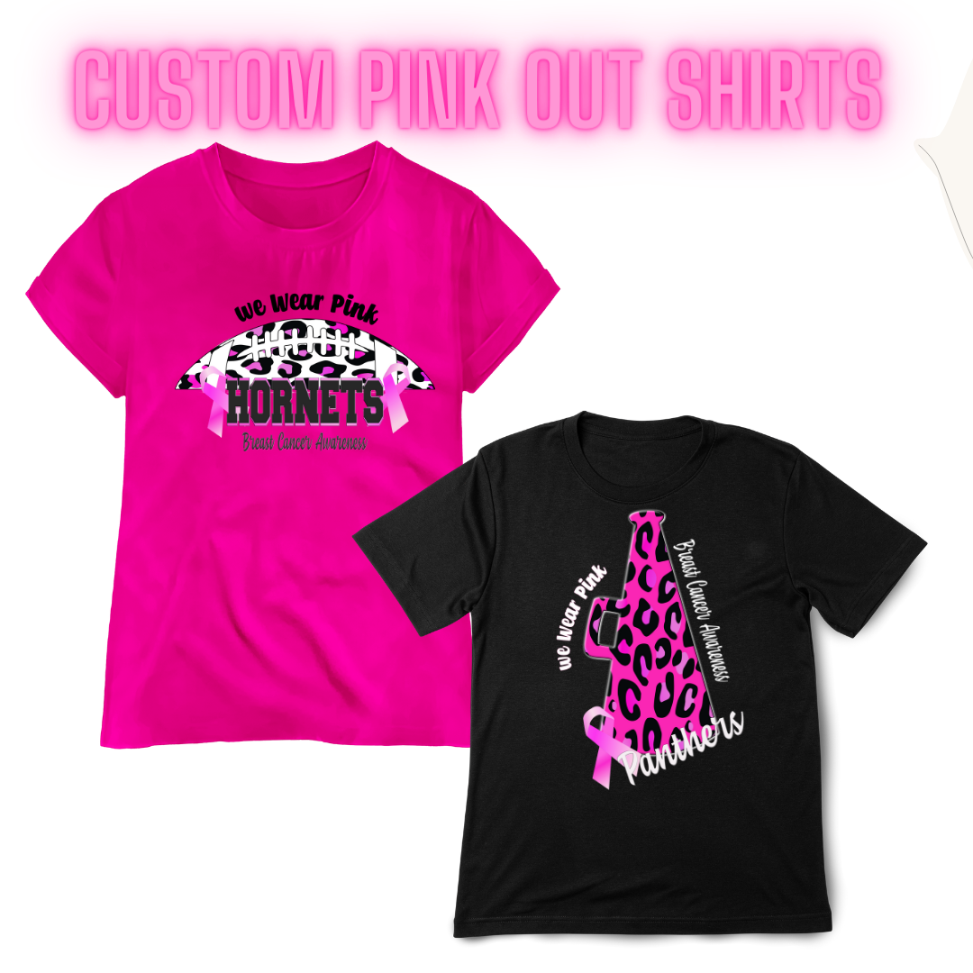 Custom Team Pink-Out Shirts