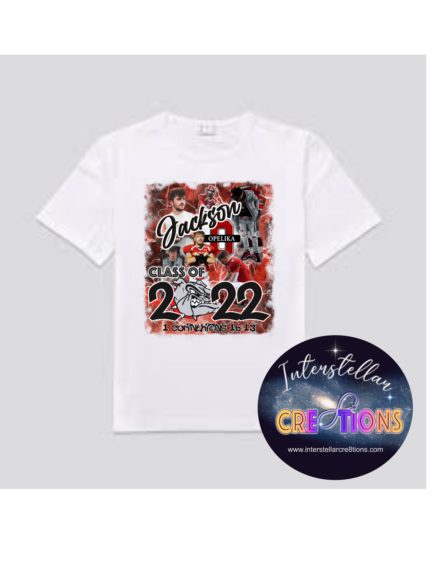 Kids Custom 3D Partial Print Graduation T-shirt