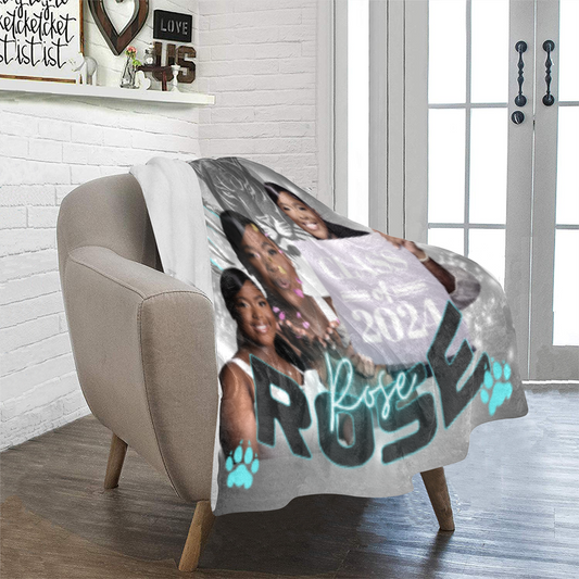 Graduation Custom Fleece Blanket