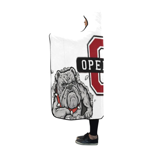 Opelika Bulldogs Hooded Blanket 80''x56''