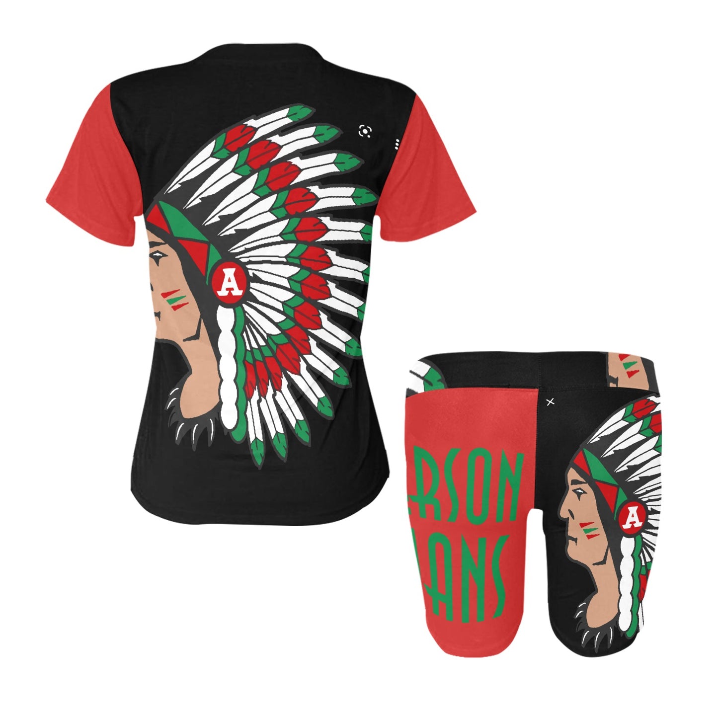 Women's Short Yoga Set - Anderson High School Indians