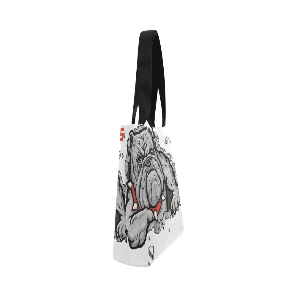 Bulldog Canvas Tote Bag