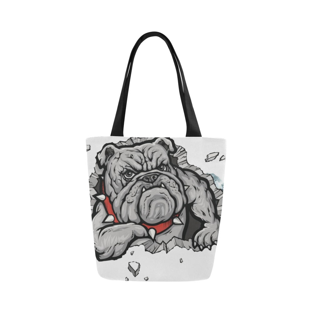 Bulldog Canvas Tote Bag