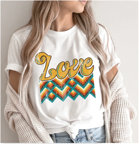 Love Retro- Tshirt