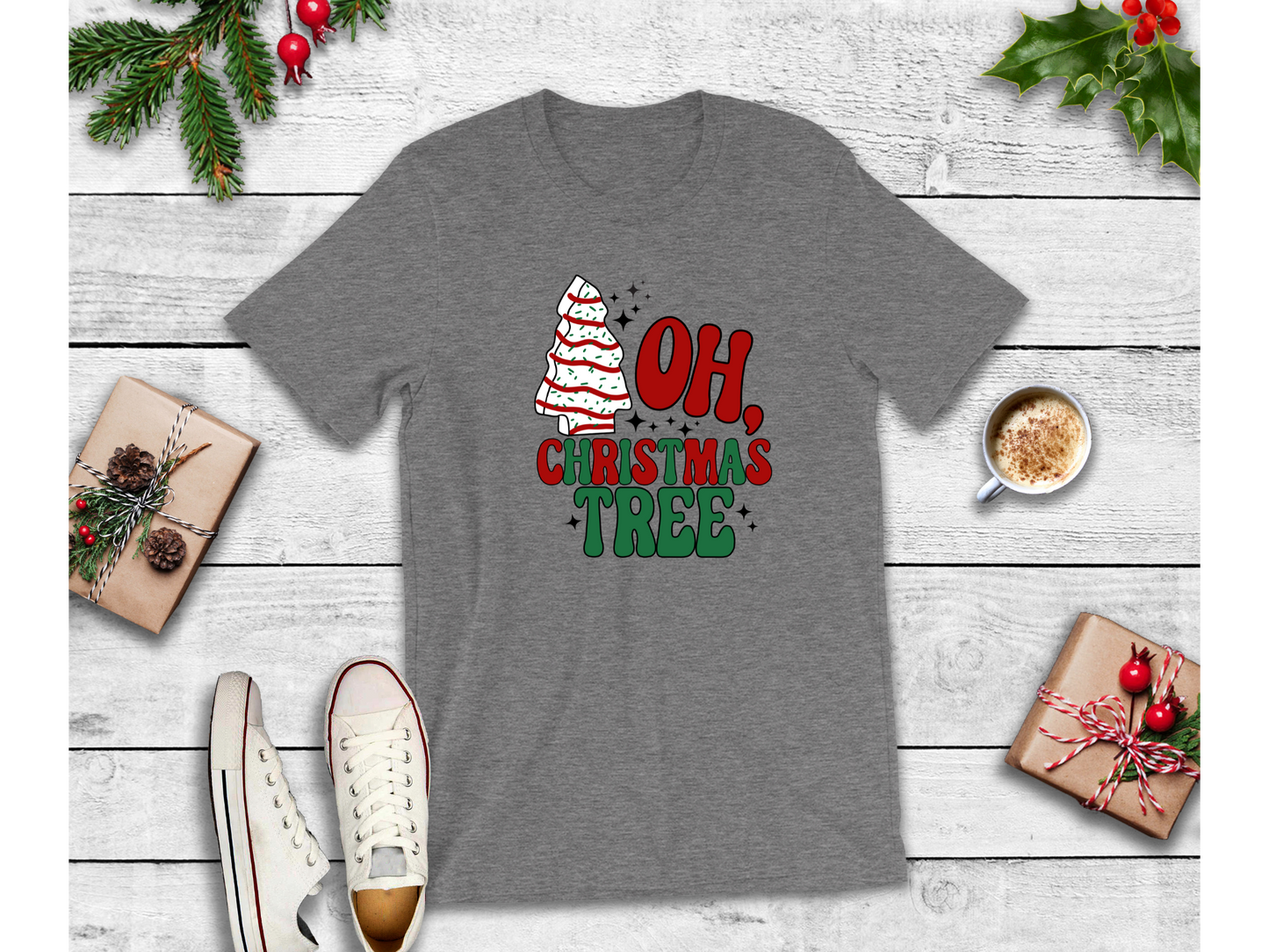 Oh Christmas Tree Snack Cake Christmas Shirt