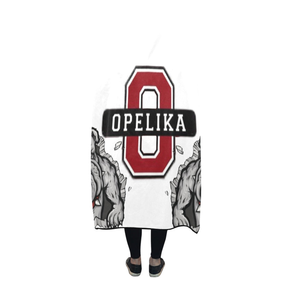 Opelika Bulldogs Hooded Blanket 80''x56''