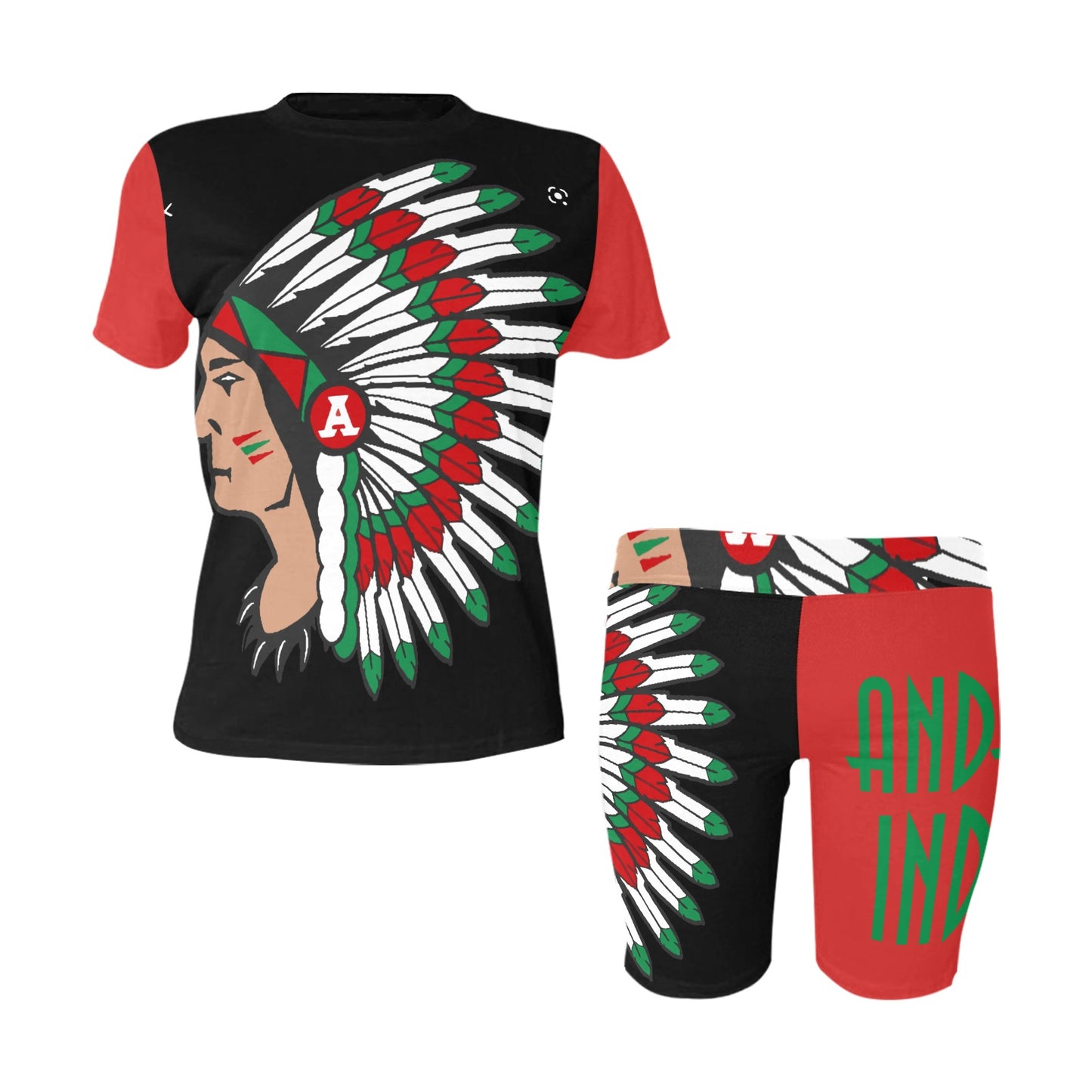 Women's Short Yoga Set - Anderson High School Indians